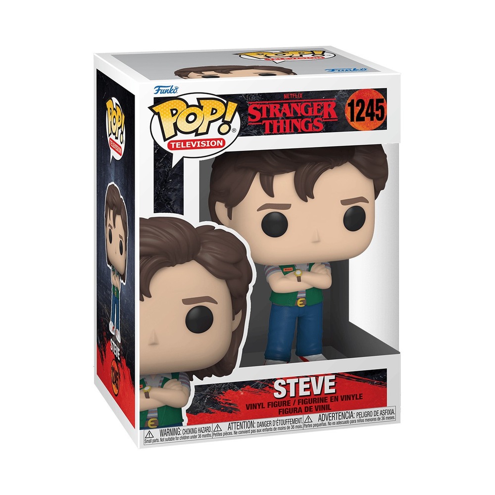 Funko Pop! Vinyl Stranger Things Steve Harrington #1245 Season 4 Figure